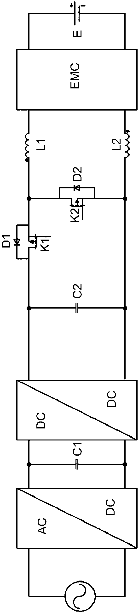 Heating circuit of battery