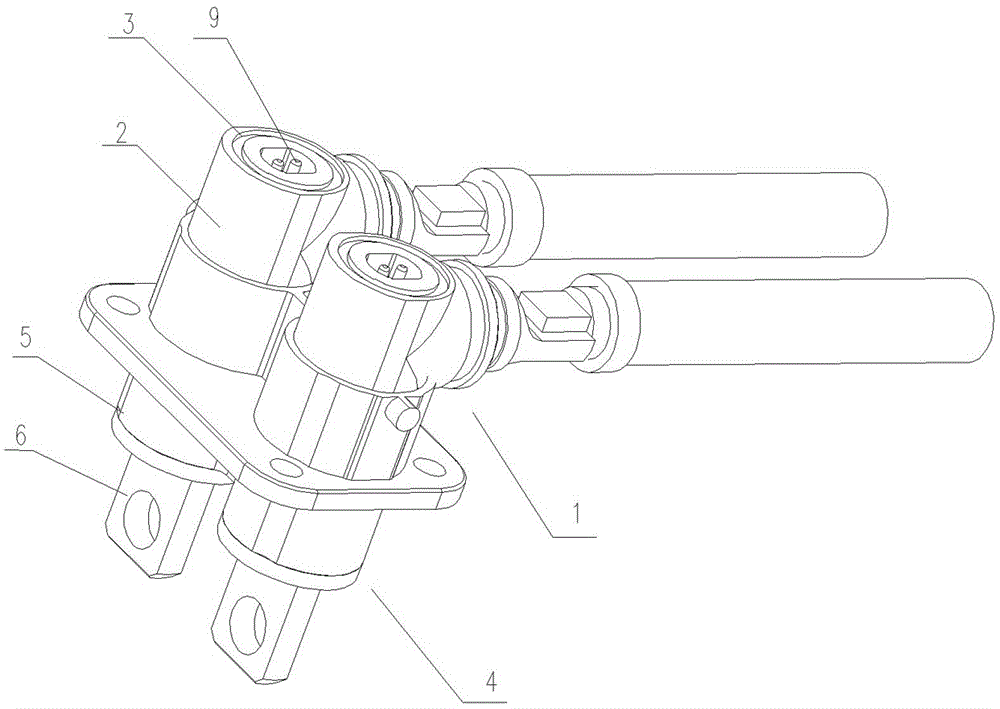 Heat dissipating high-voltage connector