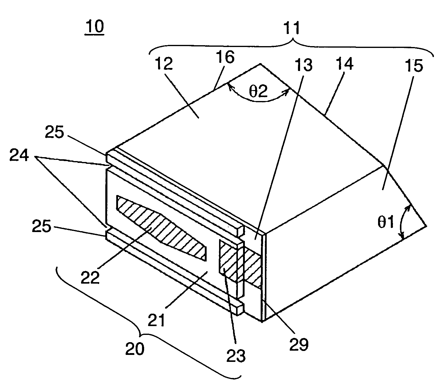 Acousto optic element