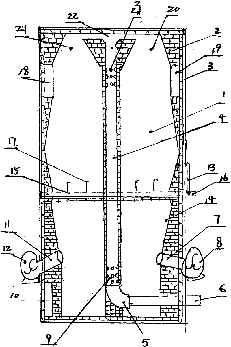 Cyclone suction jet waste incinerator