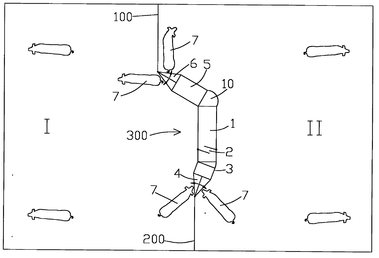 Pig same-pigsty separately feeding system