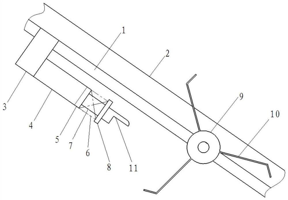 Rotating wheel type medicine feeding mechanism