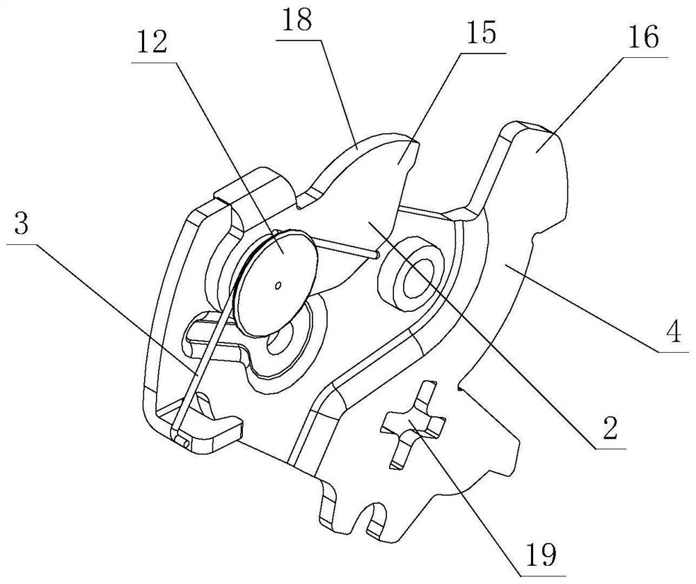 Locking and separating disassembly and assembly structure of drawer panel