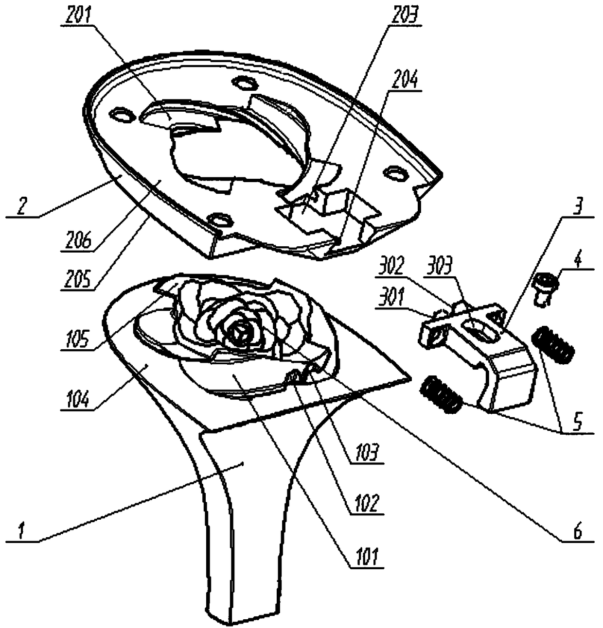 Multithread screwed changeable heel device