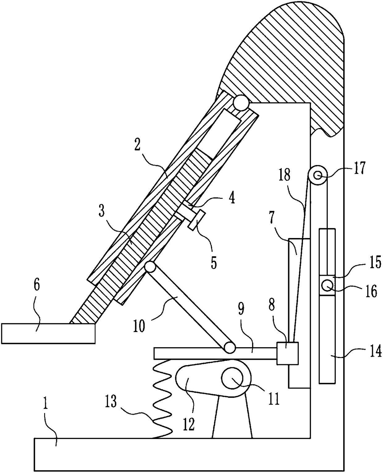 Orthopedic leg recovery auxiliary device