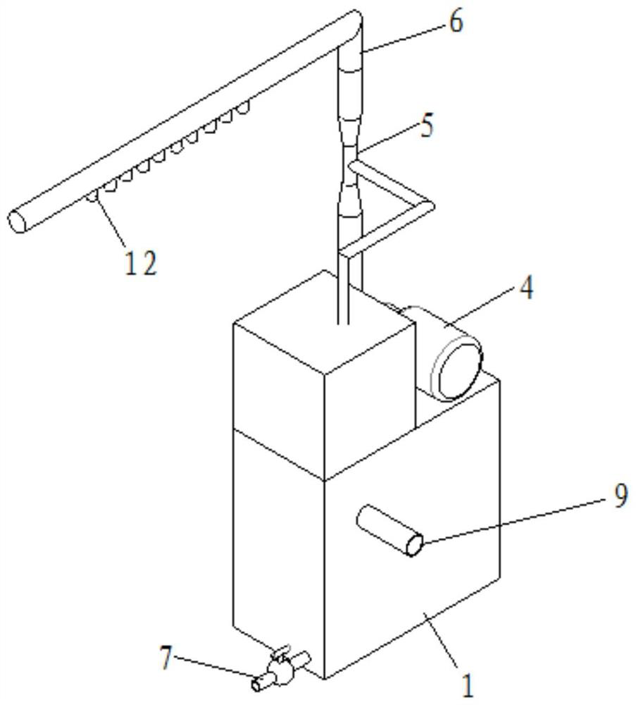 Backwashing device of microfilter