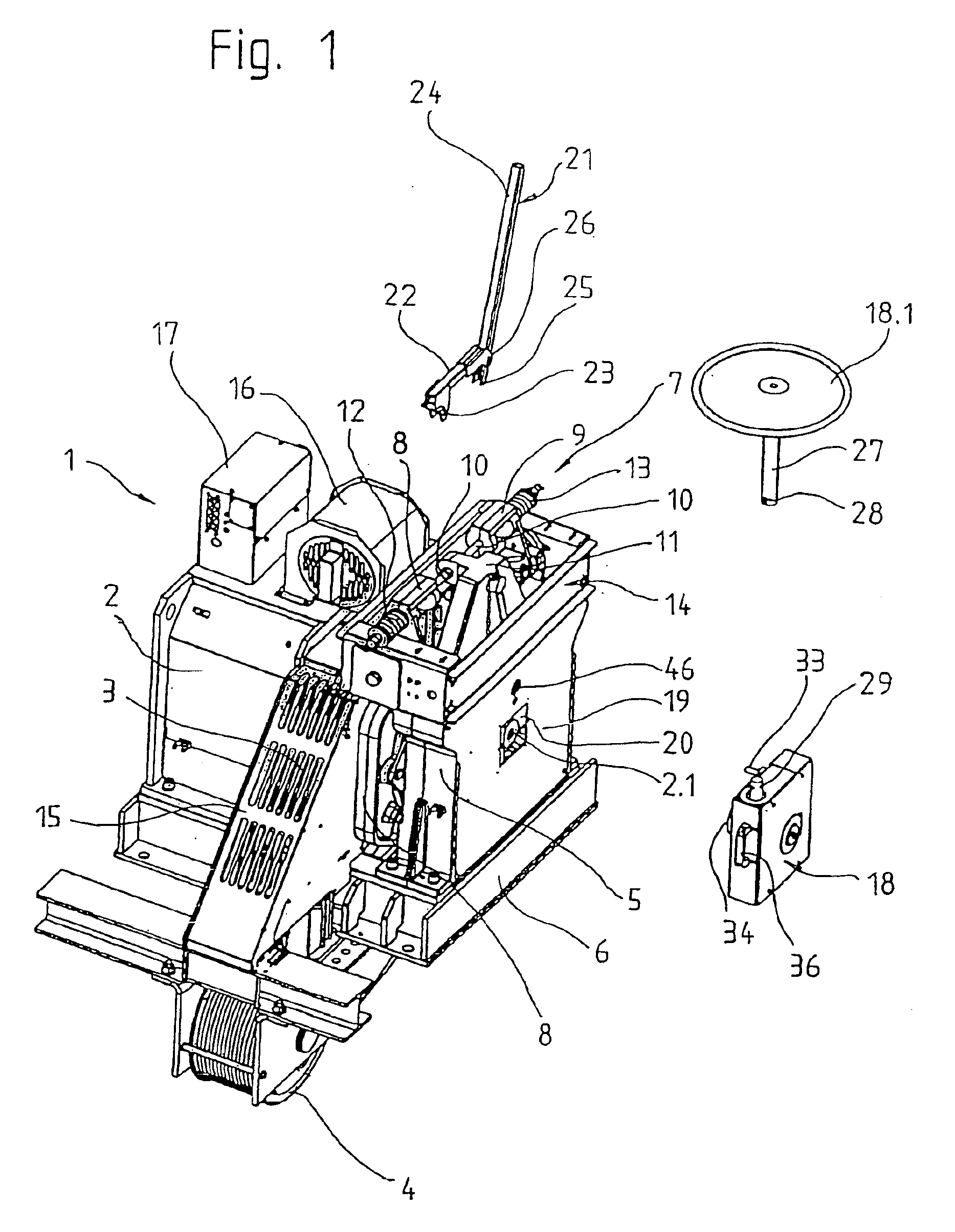 Actuating device for emergency operation of a gearless drive machine of an elevator