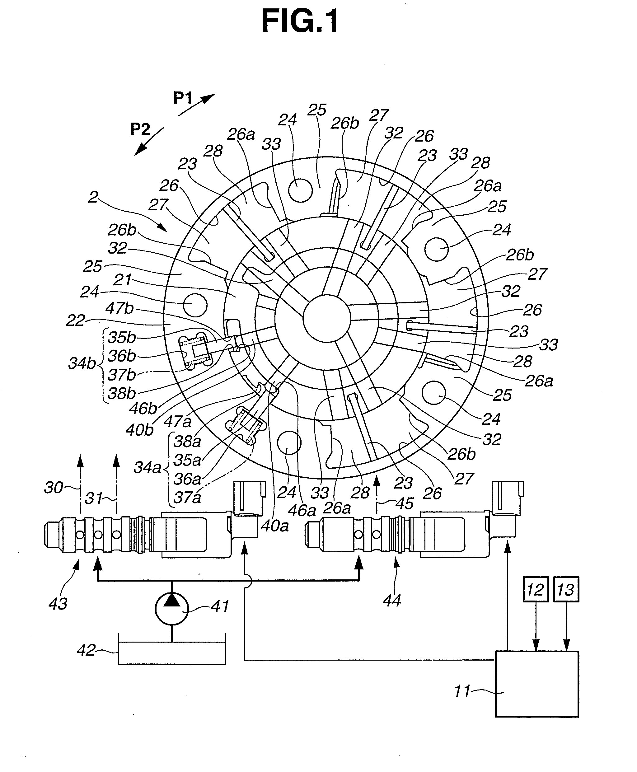 Variable valve timing control device of internal combustion engine