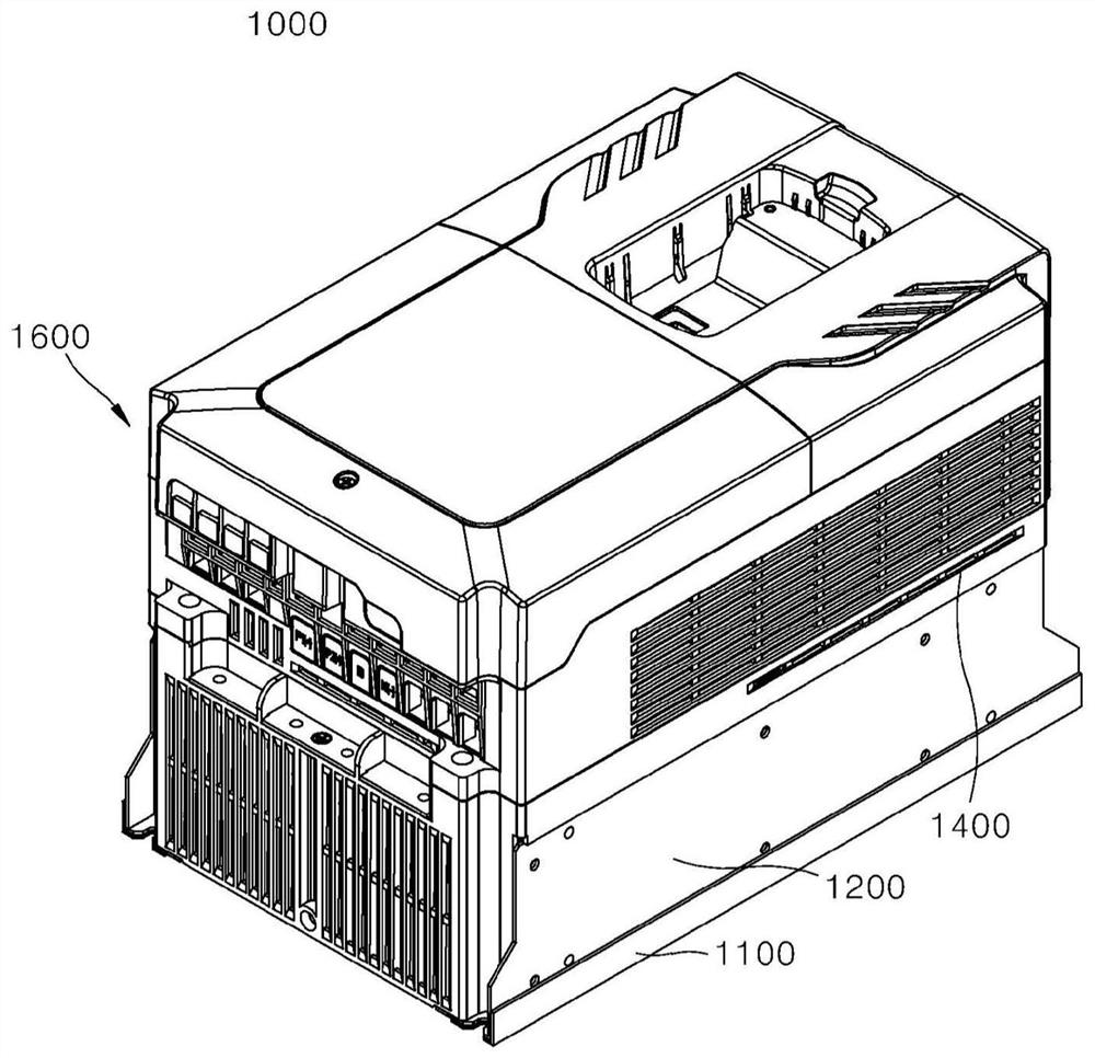 Vibration-reducing frame structure of inverter