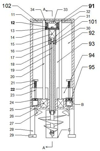 Drilling and perforating device for building construction piling