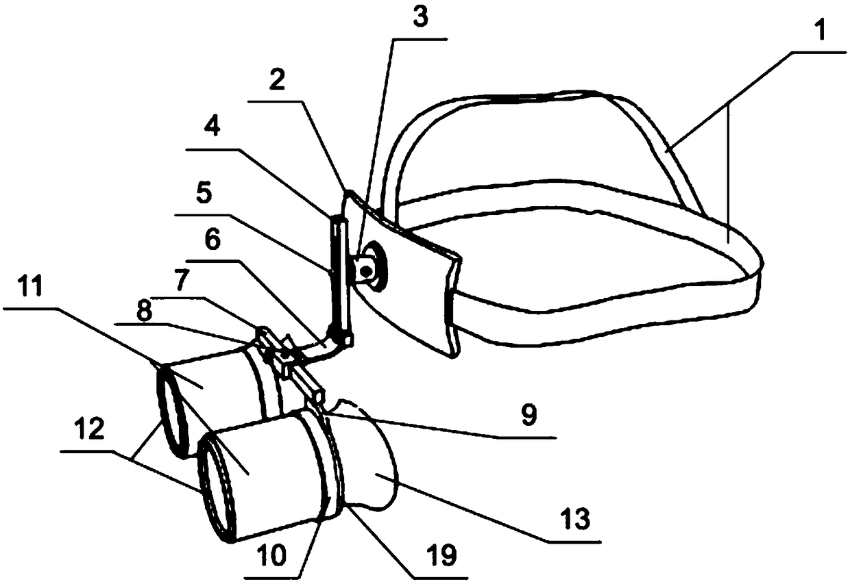 Head-mounted multifunctional binocular training lens