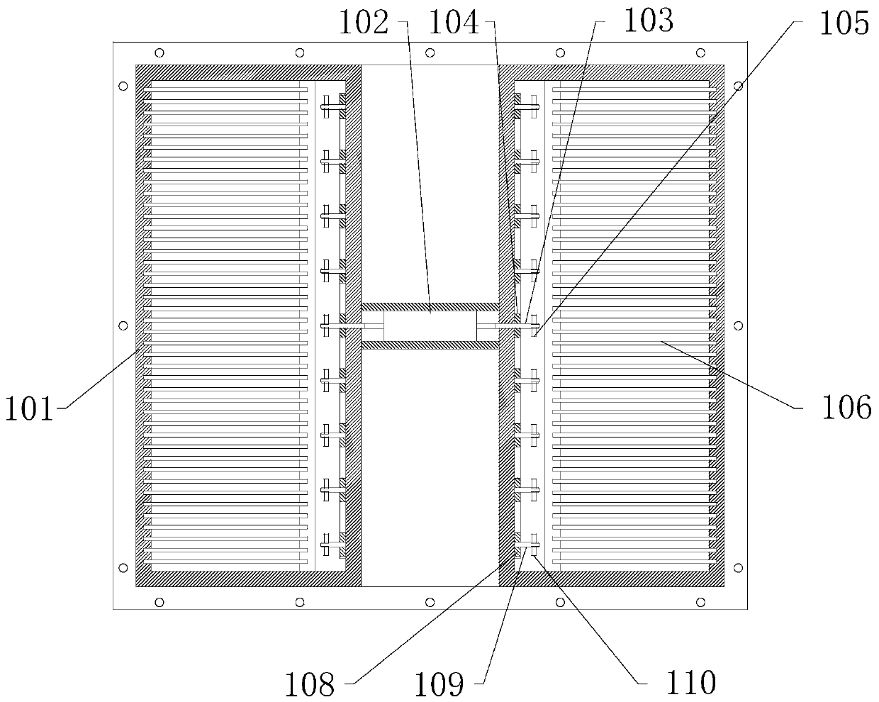 Heat dissipation system for battery pack of new energy automobile