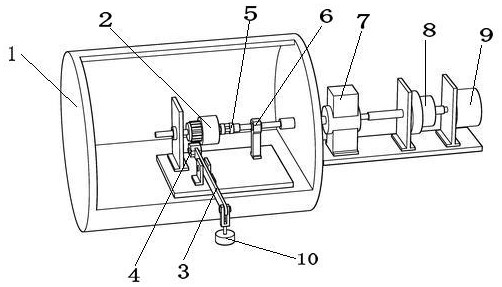 Vacuum high-low temperature composite loading device