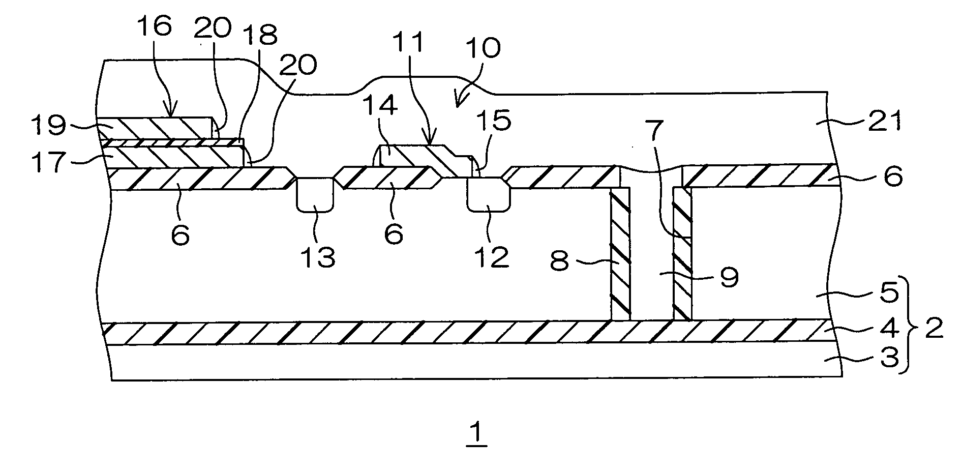 Semiconductor device production method and semiconductor device