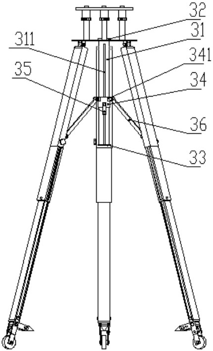 Portable engineering investigation equipment fixing support for road building construction