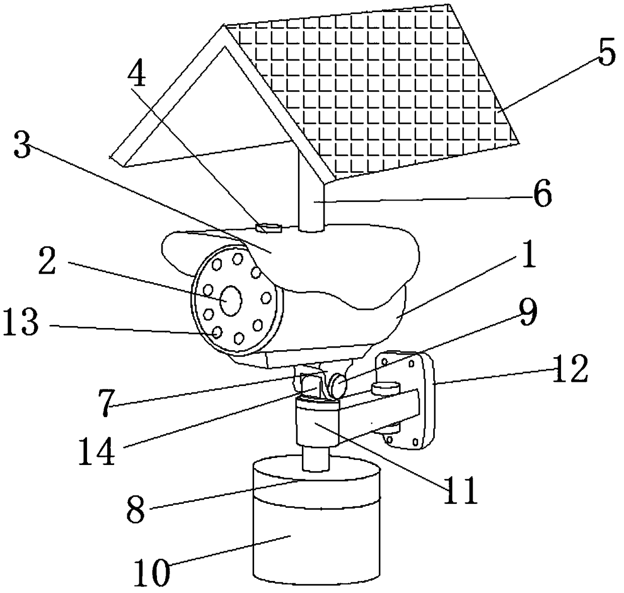 License plate recognition camera with rotation function