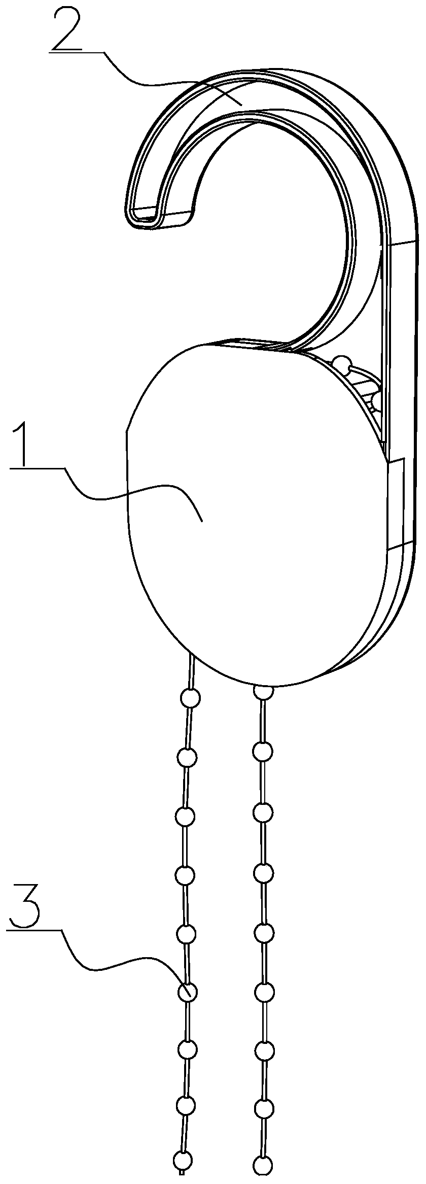 Sliding hook limit clothes hanger lifting device