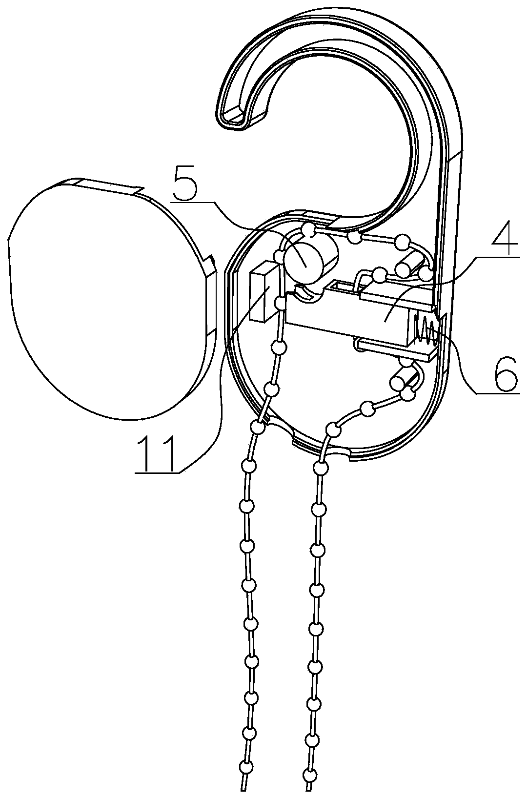 Sliding hook limit clothes hanger lifting device