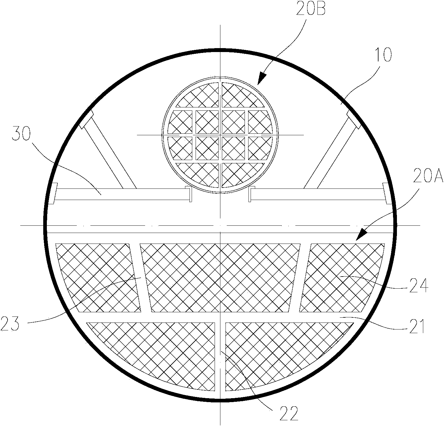 Piping structure suitable for heat exchanger with phase change