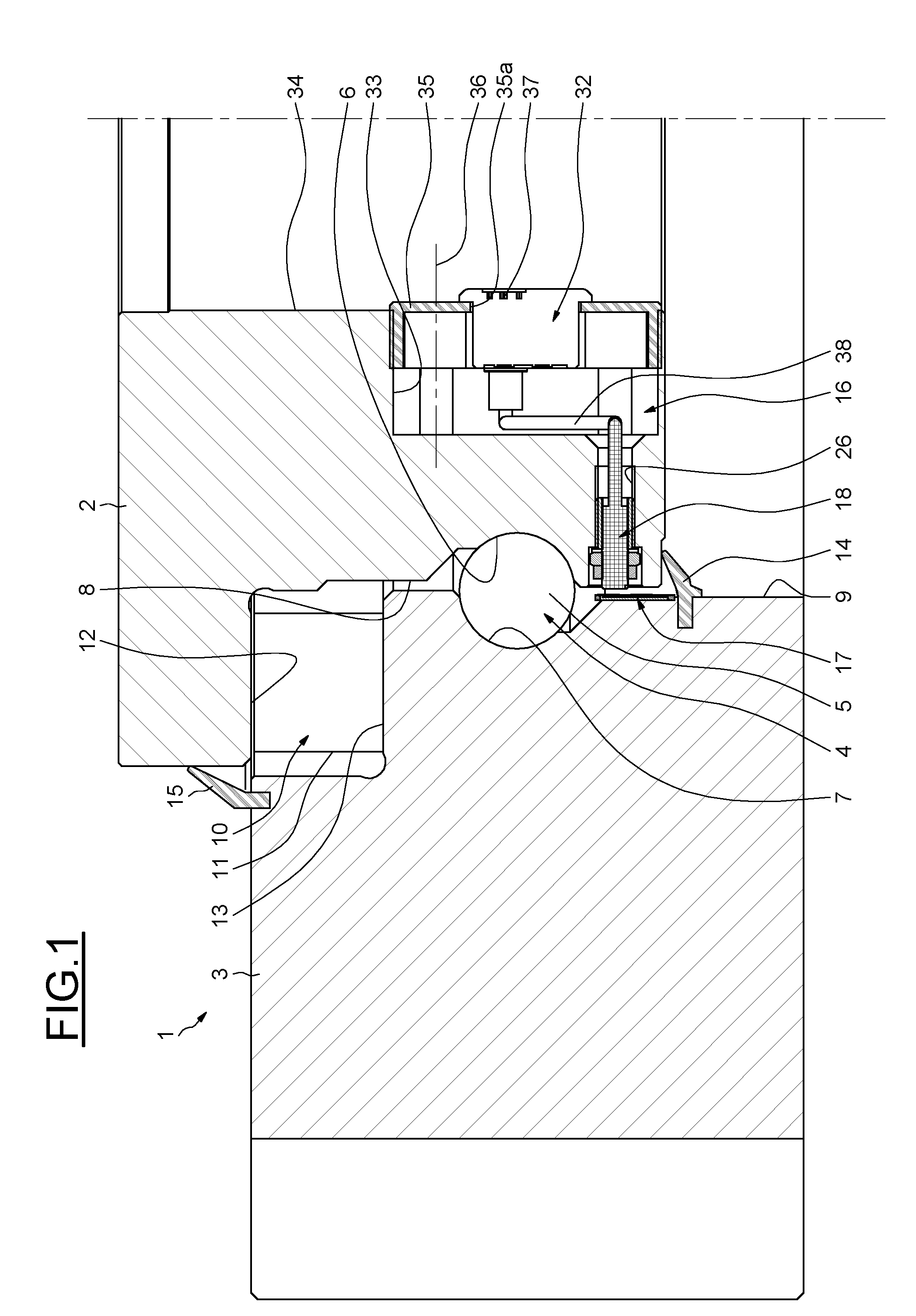 Bearing equipped with an axial displacement detecting device