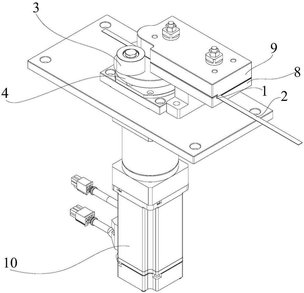 Solar battery bus bar bending device