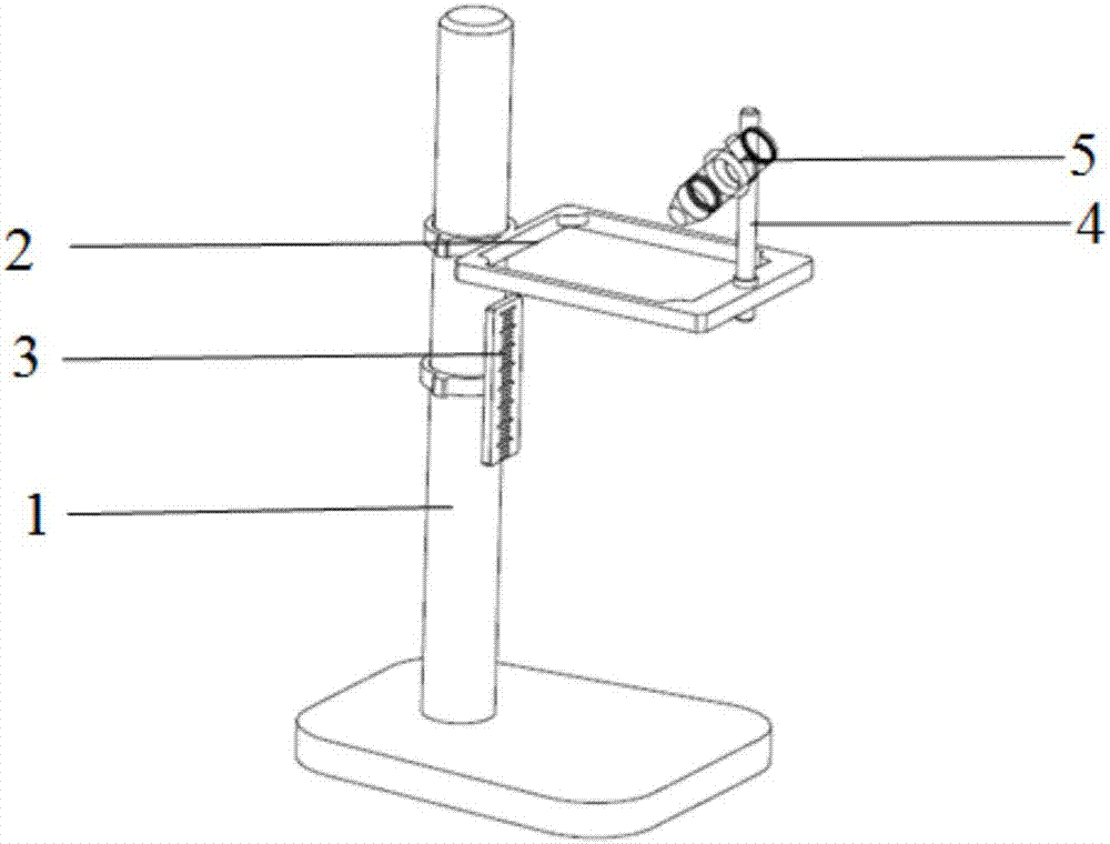 Device for comparing size of optical glass refractive index