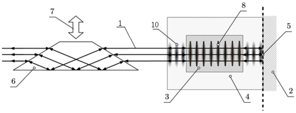 Large-area self-tracing grating preparation method based on scanning atom photoetching technology