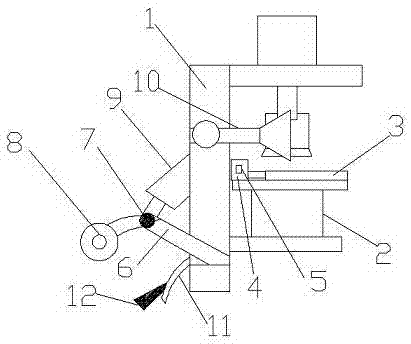 Frame body device of movable bridge frame molding machine