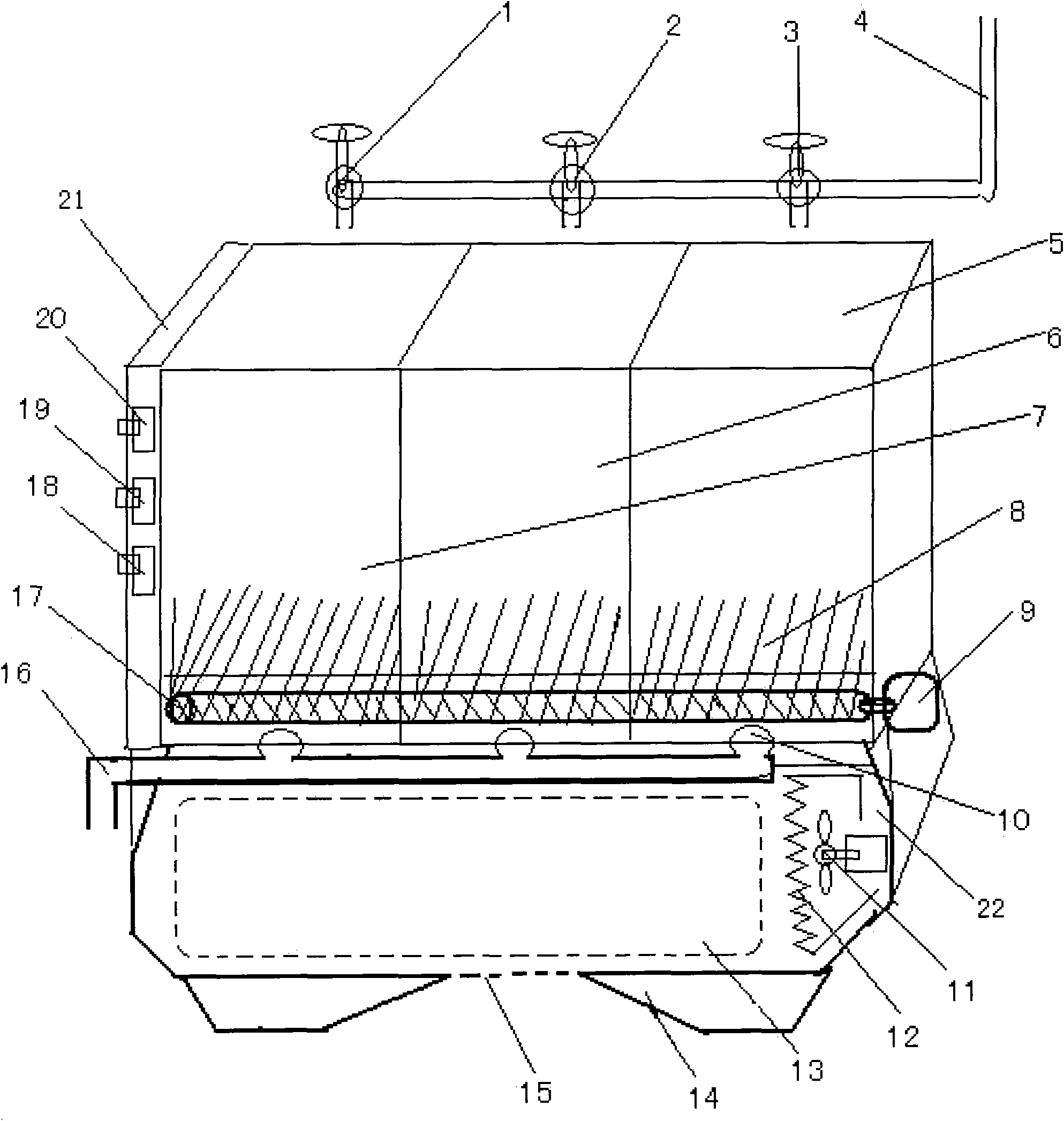 Sanitary quick chopstick washing machine