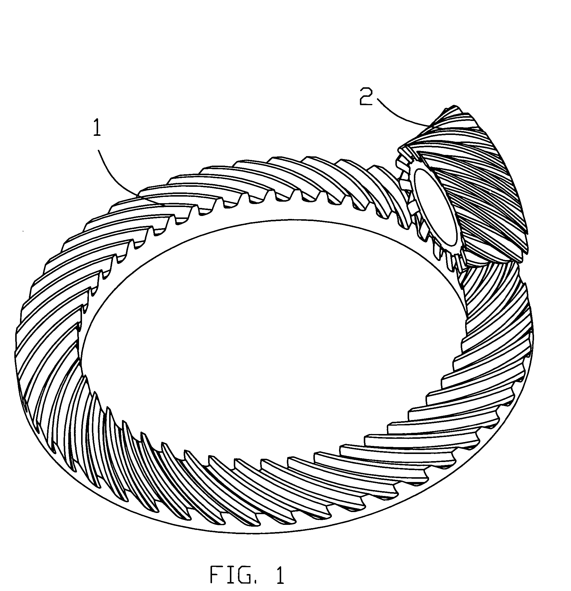 Method of generation of face enveloping gears