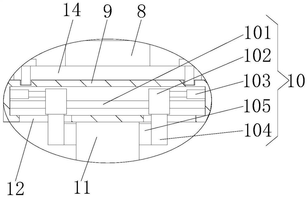 Water surface piling device for municipal water conservancy project