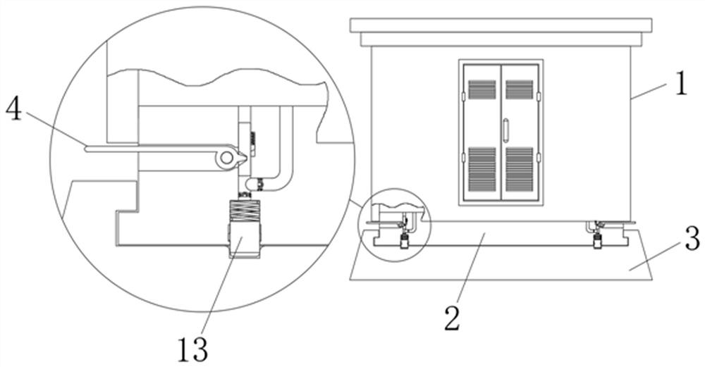 Sliding quick-connection type outdoor large transformer cabinet