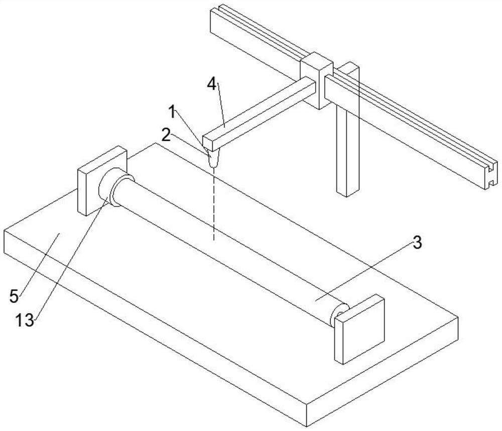 High-speed laser dot-shaped heat treatment device