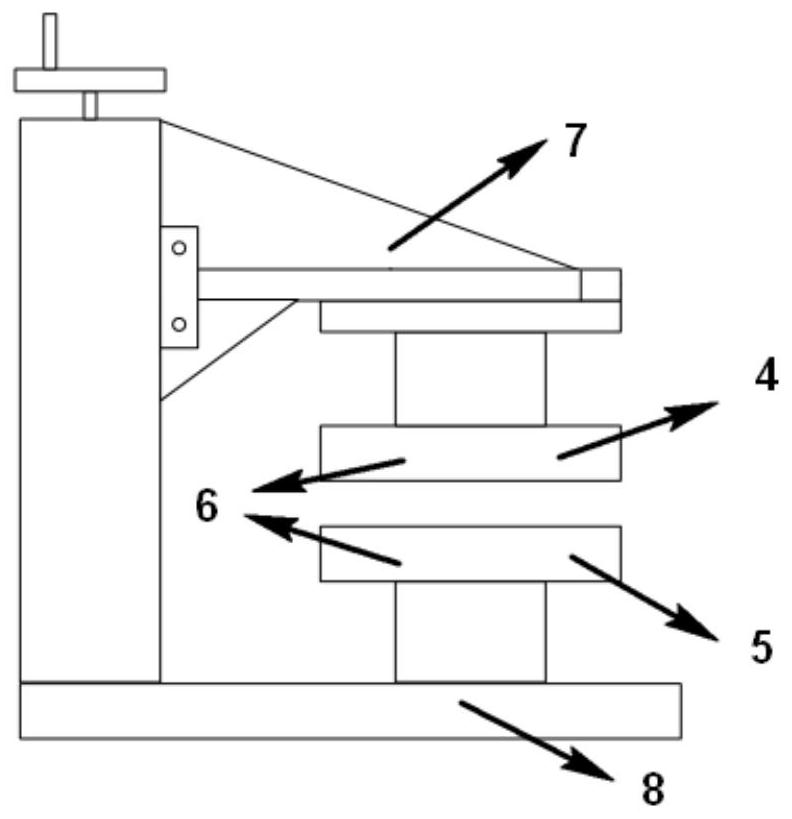 Dielectric constant measuring jig and method based on parallel plate capacitance method