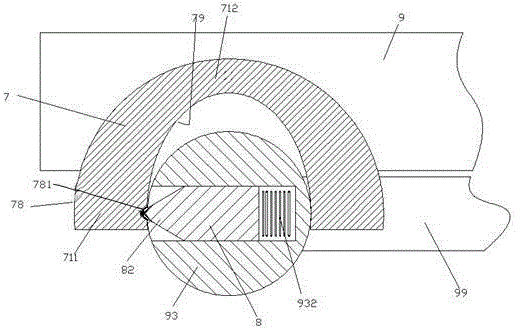 Power distribution cabinet device with power-on indicating function