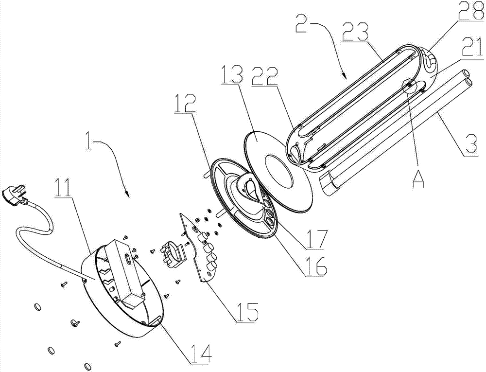 Control system, sterilizing lamp and control method for sterilizing lamp