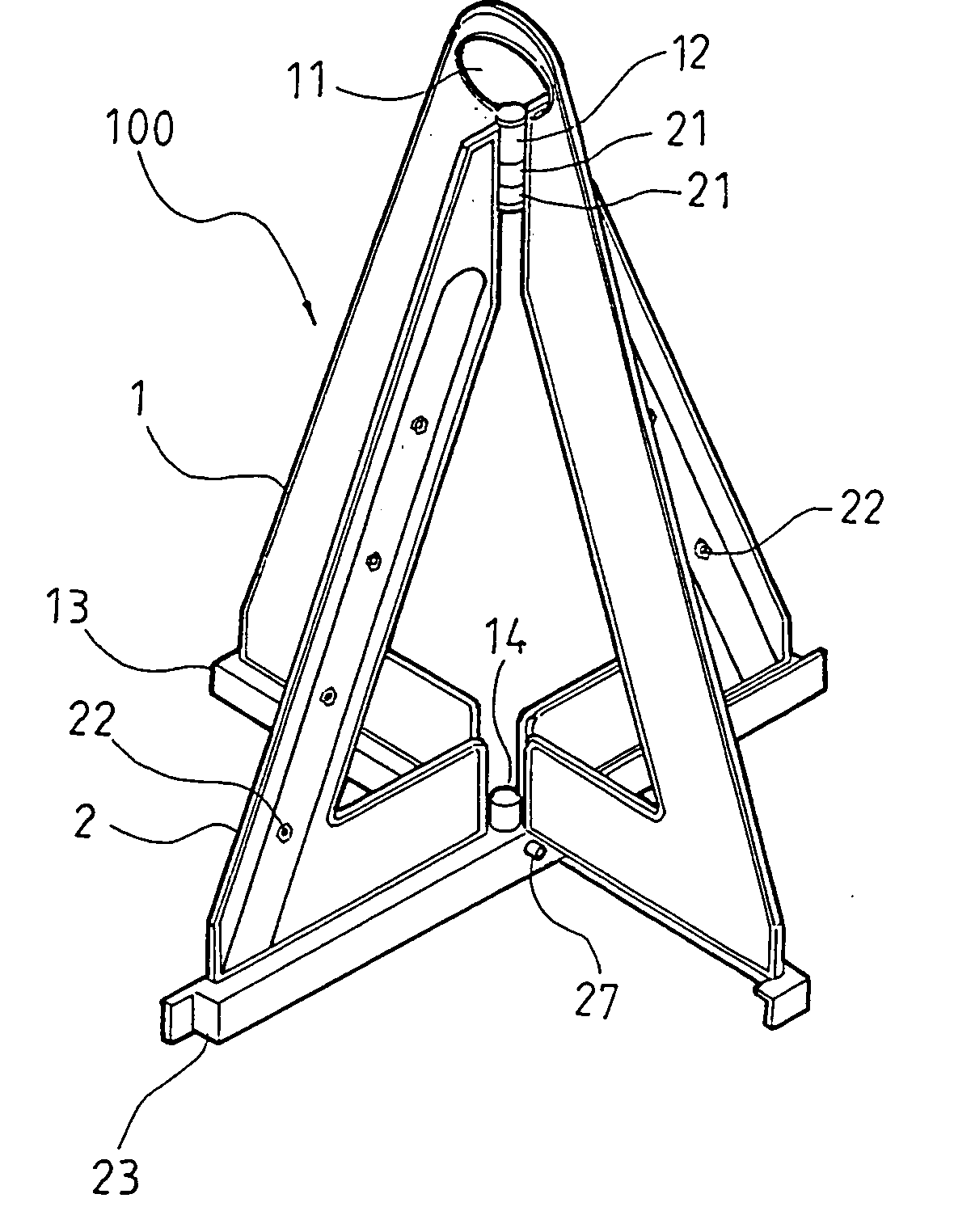 Roadside barrier marker structure