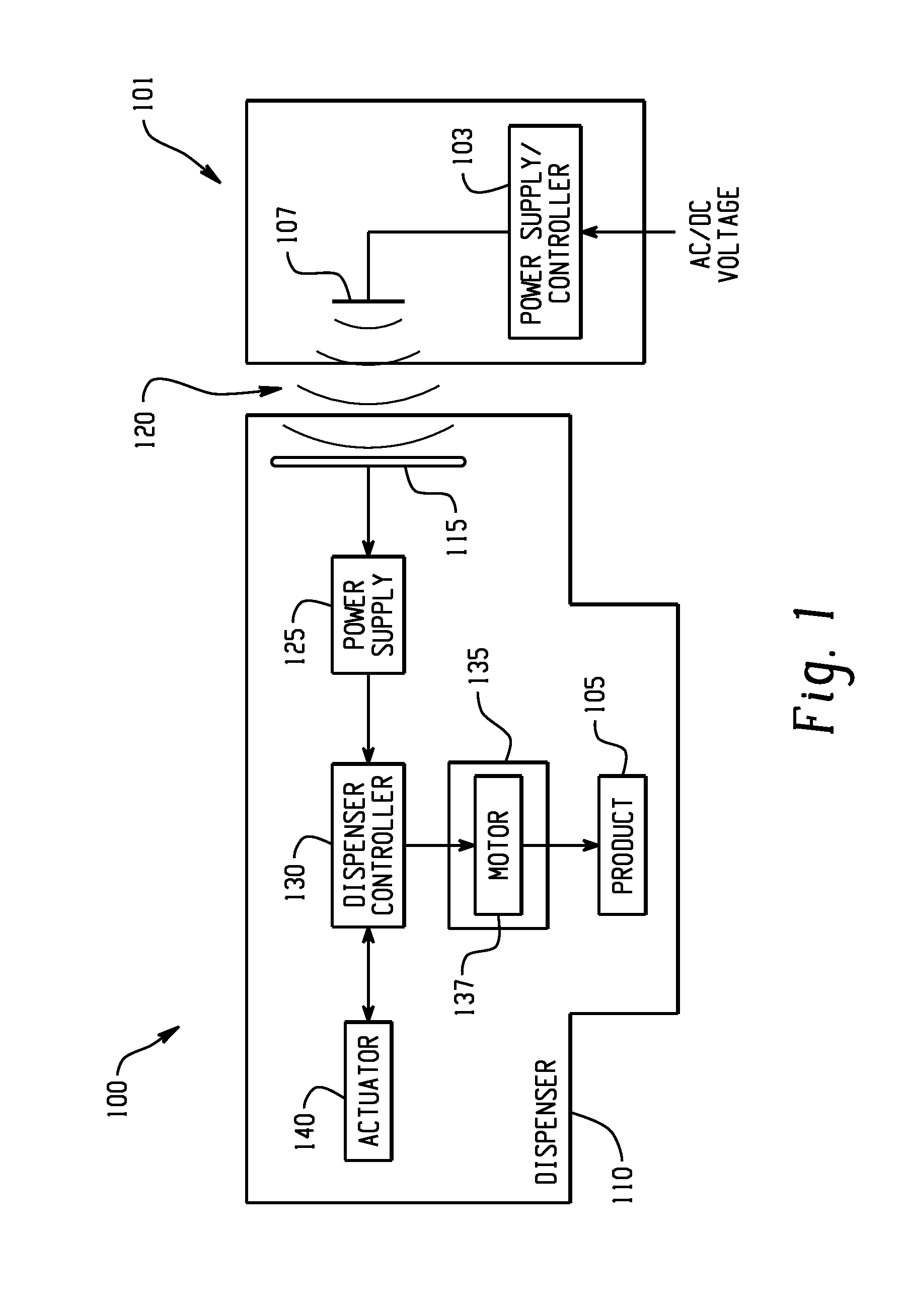 Apparatus and method for wirelessly powered dispensing