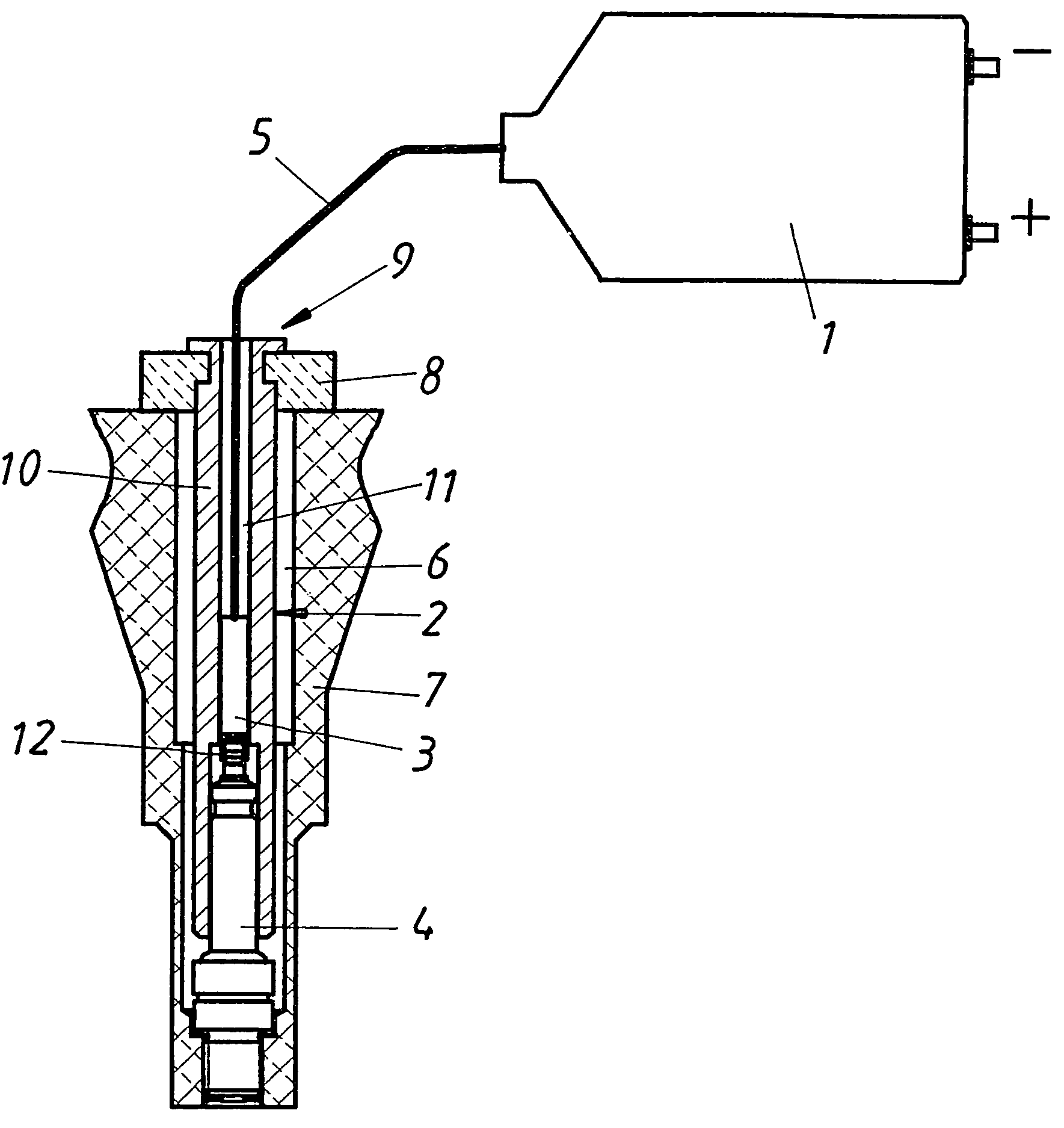 Spark plug connector