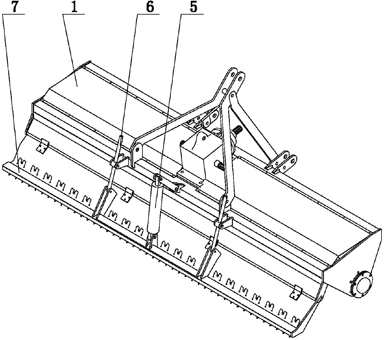 Rotation-free beating machine for paddy field