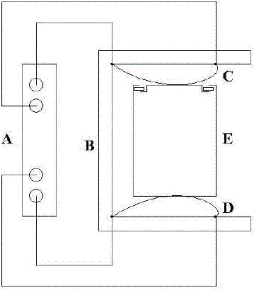 Battery test clamp