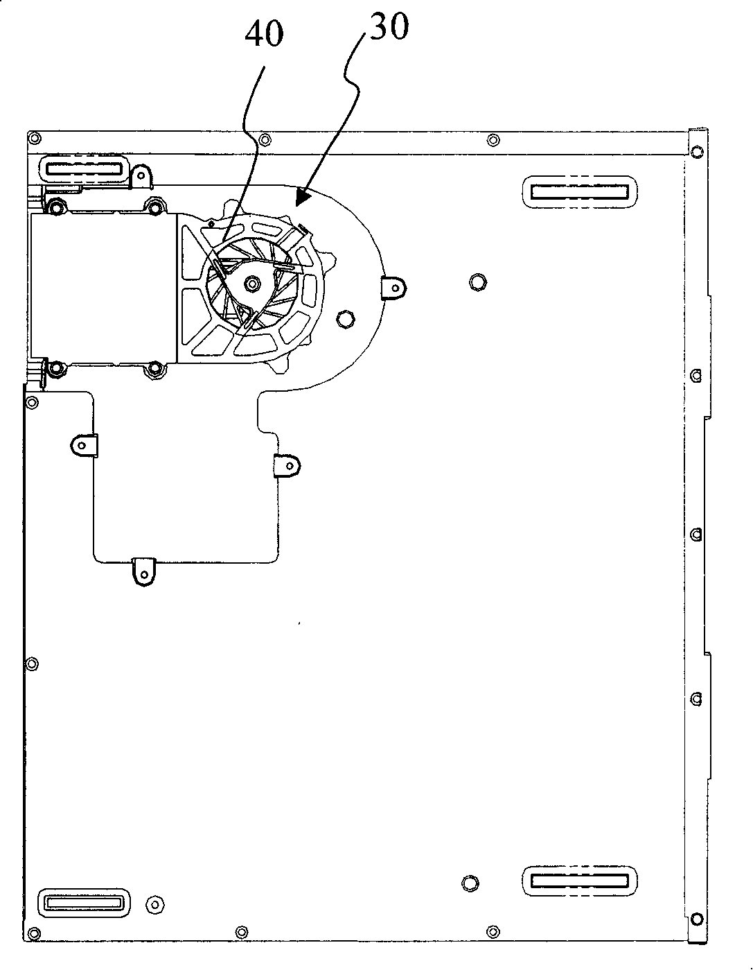 Reinforcement type notebook computer and cooling system thereof