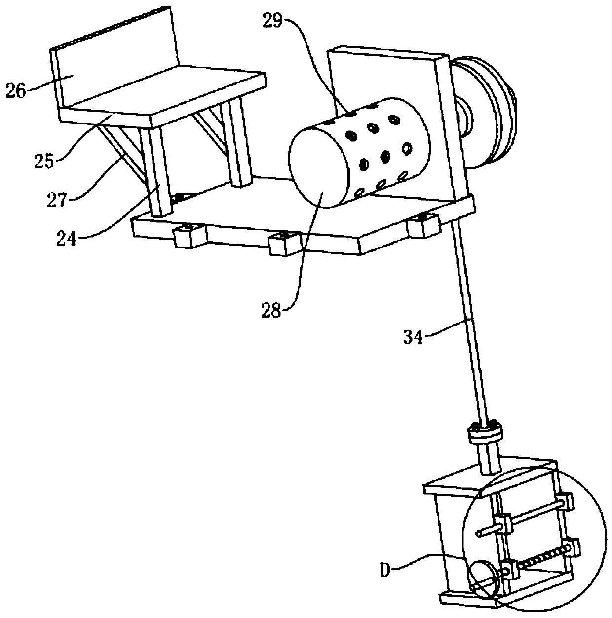 Brick lifting device for construction site