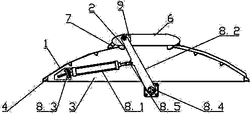 Top cap opening structure and hopper car