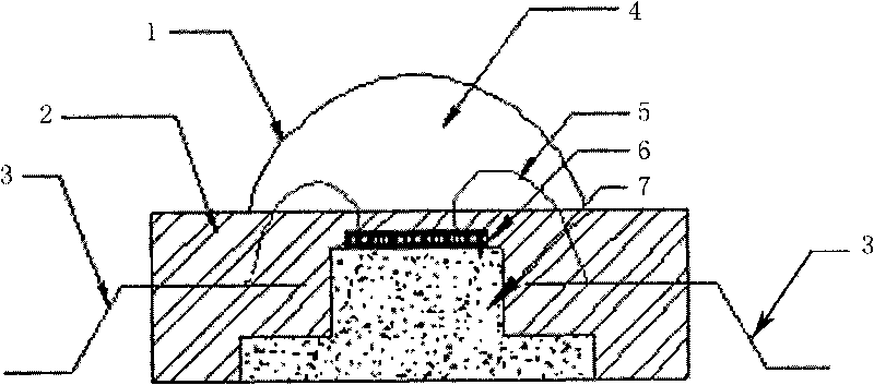 Method for producing large-power LED lamp without halo