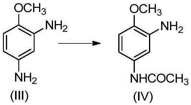 2-amino-4-acetamino anisole synthesis process