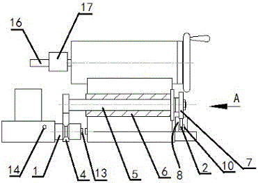 Automatic control method of air cylinder driven numerical control lathe tailstock capable of achieving rigid tapping