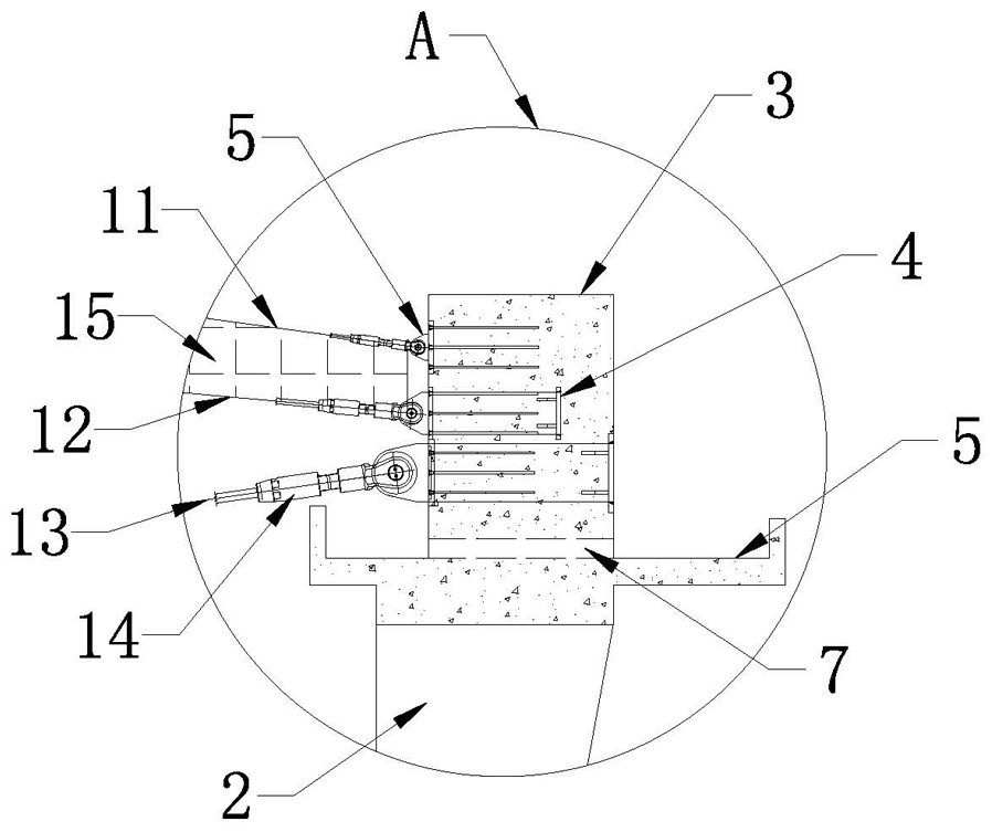 High-space large-span broken-line-shaped cable membrane structure and construction method thereof