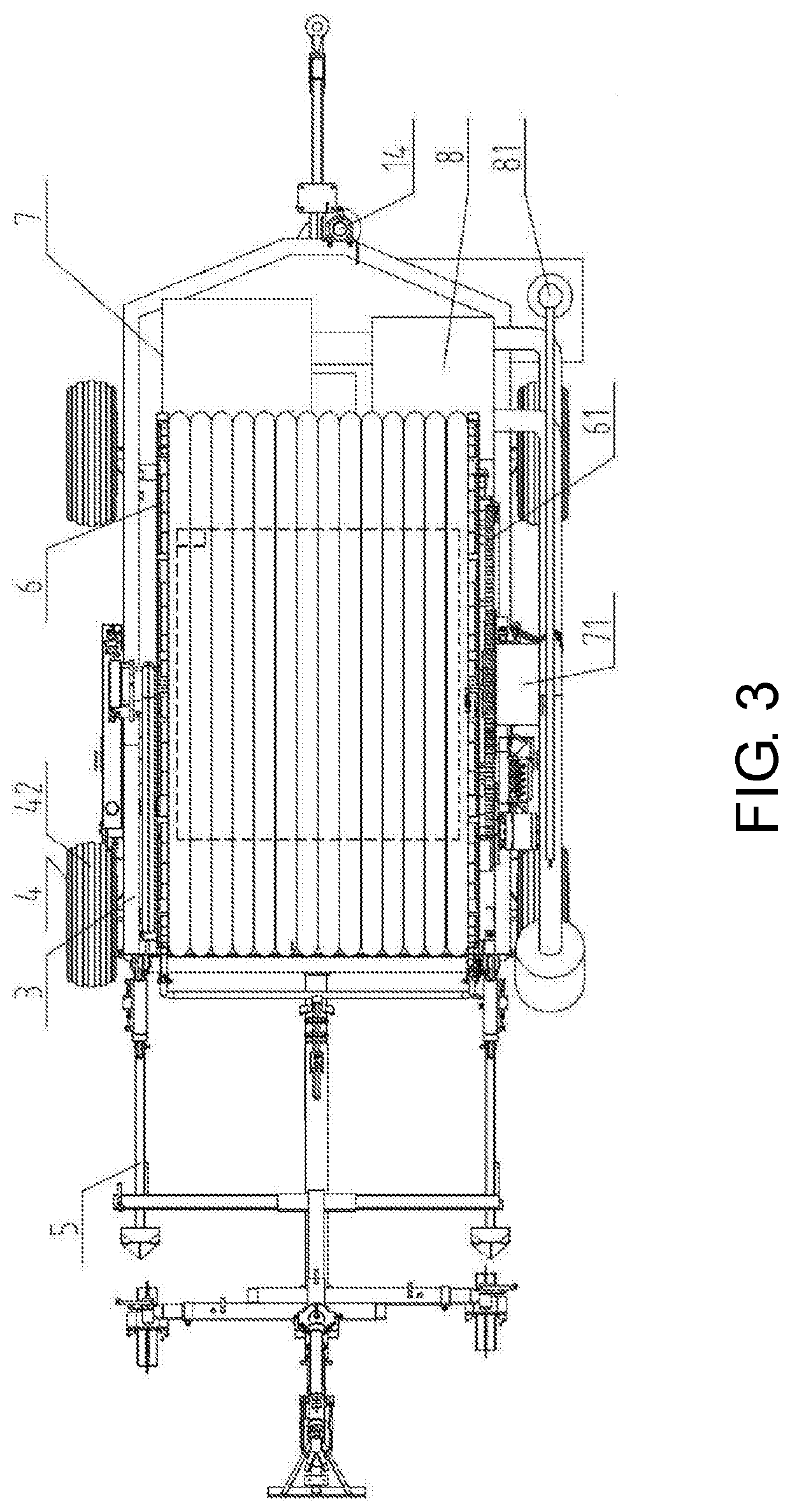 Self-priming water turbine-driven reel sprinkler irrigation machine