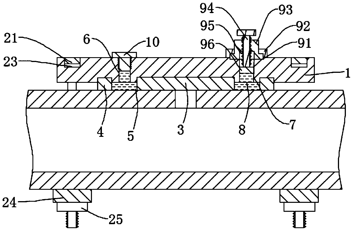 Emergency leakage repairing device for heating furnace water beam